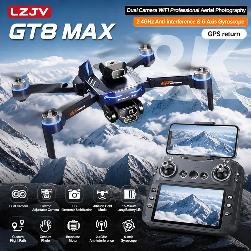 Drone Gps Module - GT8 Max Faltbare Drohne 8K HD